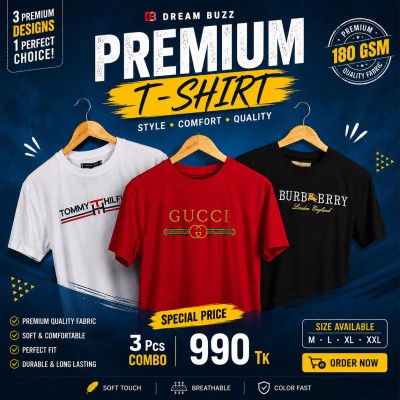 3PCS T-Shirt Combo