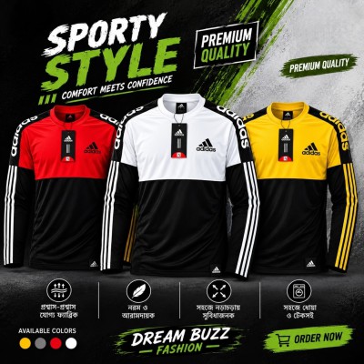 3 PIS AD FULL SLEEVE JERSEY T-SHIRT COMBO