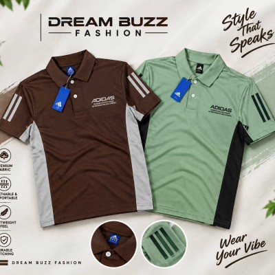 2PCS -Ad-sports-polo-Lemon&coffee