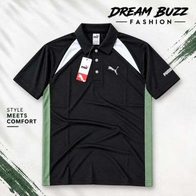 Men's -sports-polo-t-shirt-Black-pu