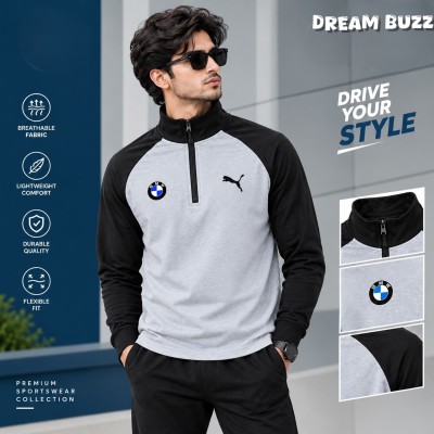 ZIPPER HIGH NECK (Gray&black)pu